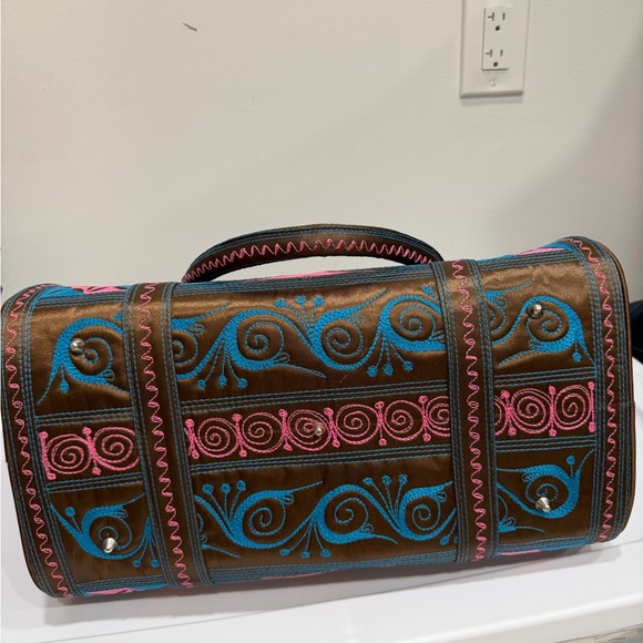 NEW XL BANDA BAG “THE WEEKENDER” TOTE BAG CARRY-ON TRAVELER ~ BEAUTIFUL - Picture 10 of 11